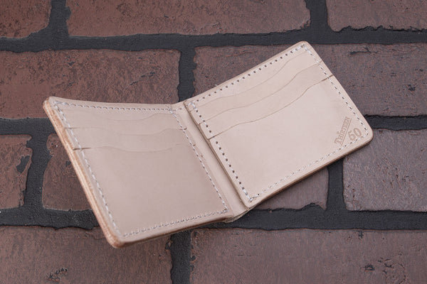 8 Pocket | Natural Leather Bifold Wallet